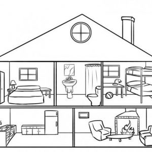 Como dibujar una casa con sus partes