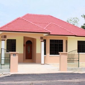 Contoh rumah banglo setingkat