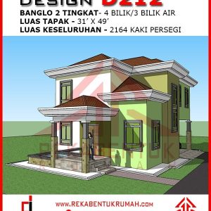 Gambar pelan rumah 2 tingkat