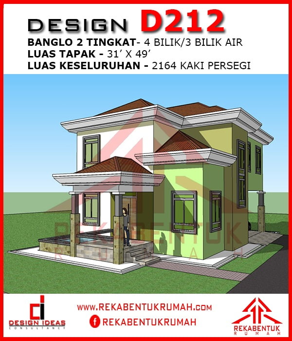 Gambar pelan rumah 2 tingkat