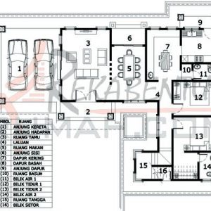 Pelan arkitek rumah 2 tingkat