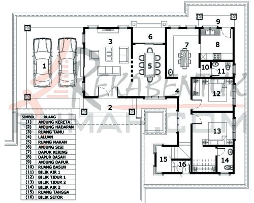 Pelan arkitek rumah 2 tingkat