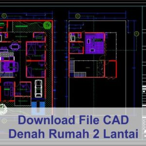 Pelan autocad rumah 2 tingkat