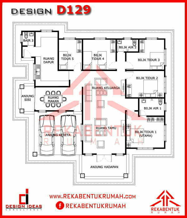 Pelan lantai rumah 5 bilik