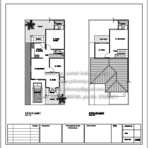 Pelan rumah 1 setengah tingkat