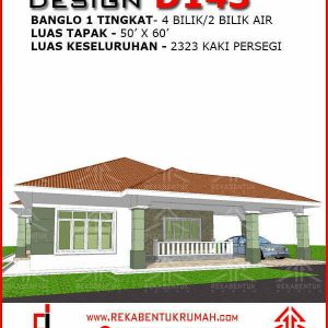 Pelan rumah 1 tingkat