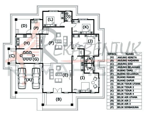 Pelan rumah 10 bilik