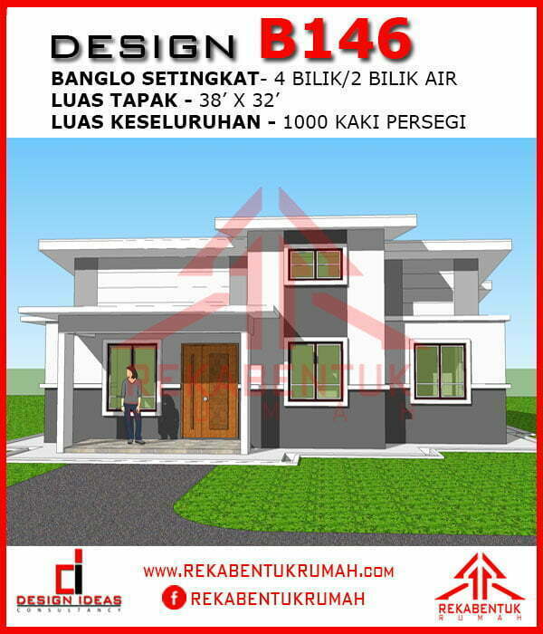 Pelan rumah 1000 kaki persegi