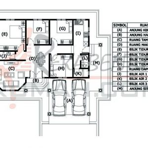 Pelan rumah 1600 kaki persegi