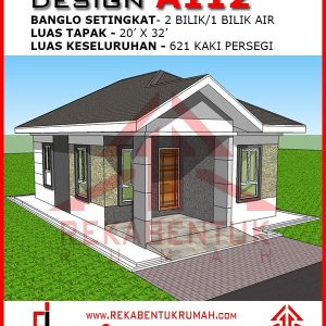 Pelan rumah 2 bilik