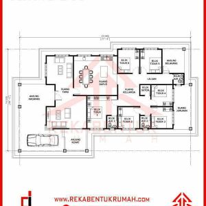 Pelan rumah 2000 kaki persegi