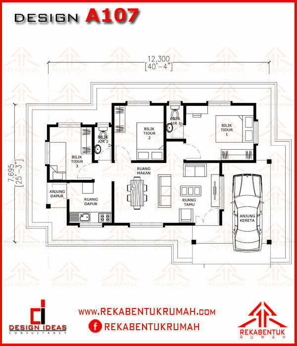 Pelan rumah 25 x 40