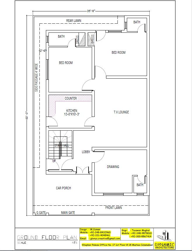 Pelan rumah 35x60