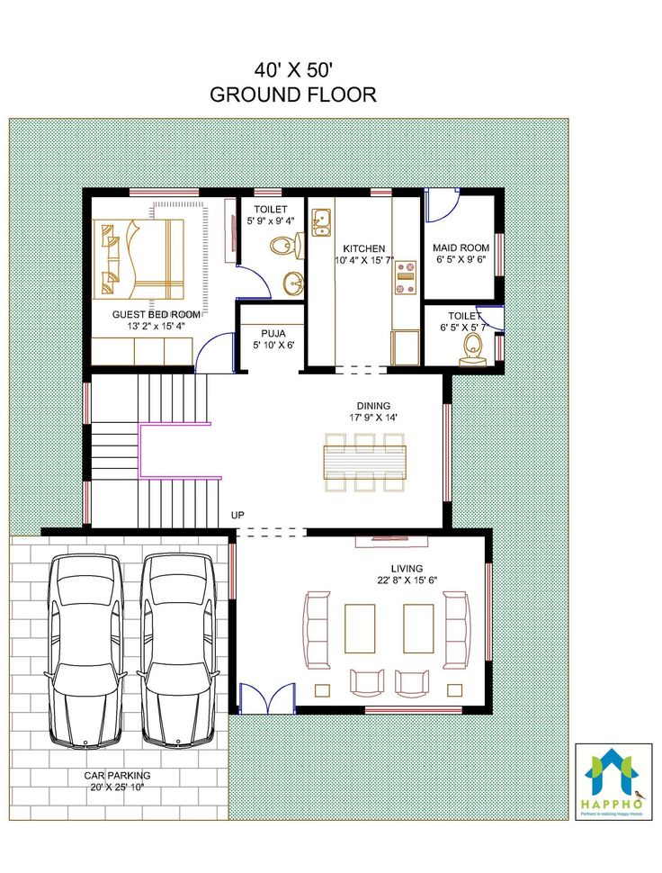 Pelan rumah 40 x 50