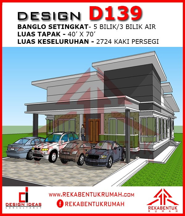 Pelan rumah 40 x 70