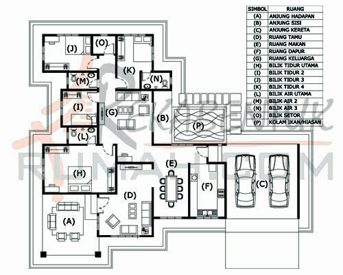 Pelan rumah 5 bilik