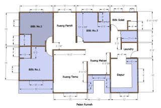 Pelan rumah 50 x 60