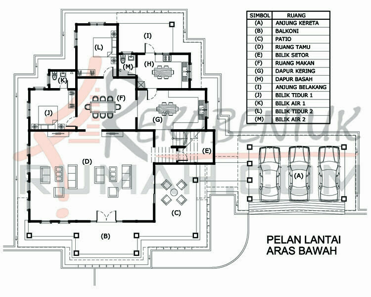 Pelan rumah 7 bilik