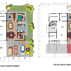 Pelan rumah 8 bilik