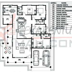 Pelan rumah 850 kaki persegi