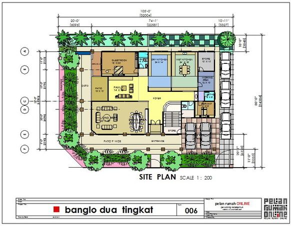 Pelan rumah autocad