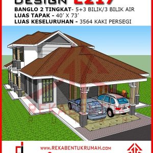 Pelan rumah banglo 8 bilik