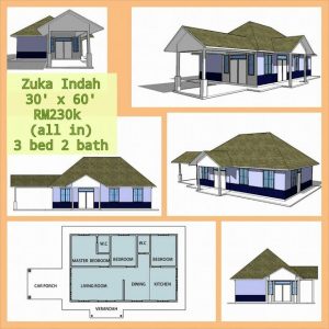 Pelan rumah banglo terkini