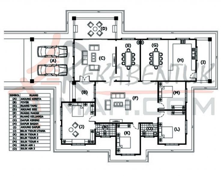 Pelan rumah ciri islam