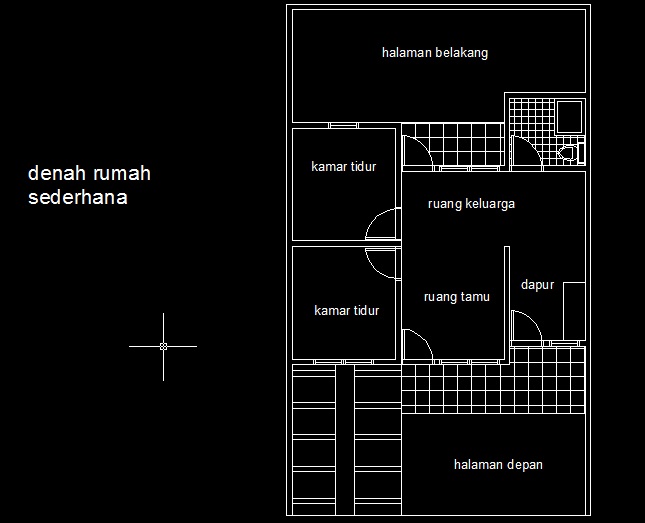 Pelan rumah dalam autocad