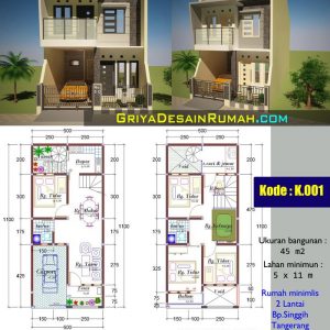 Pelan rumah double storey