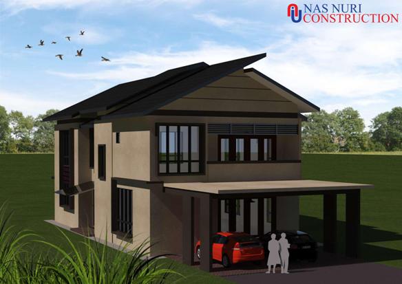 Pelan rumah dua tingkat banglo
