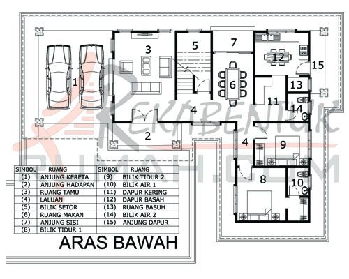 Pelan rumah dua tingkat terkini