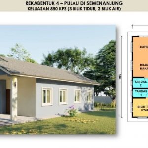 Pelan rumah kampung moden