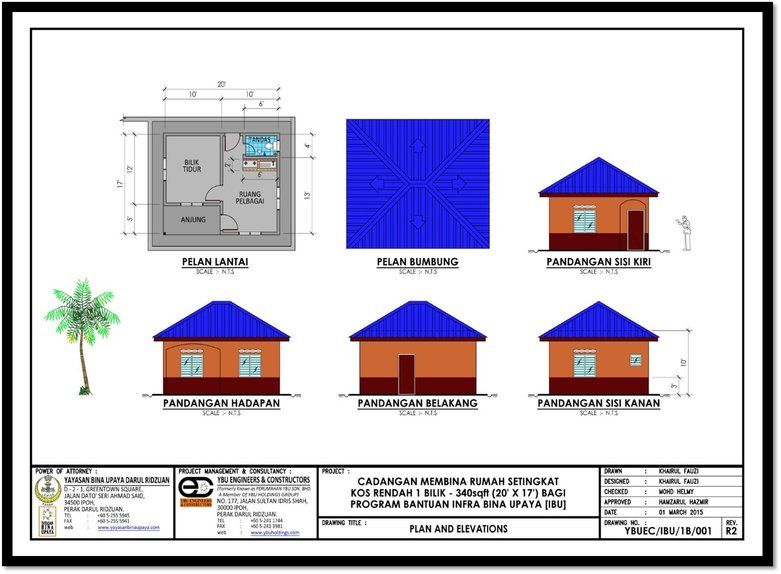 Pelan rumah yayasan bina upaya