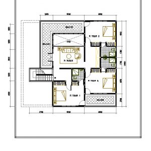 Plan rumah 20 x 20