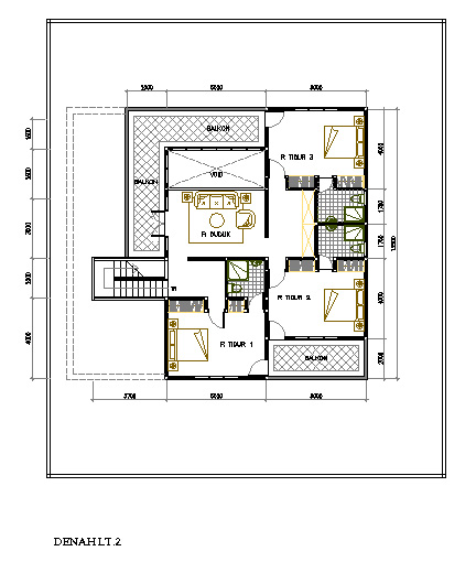 Plan rumah 20 x 20