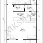 Plan rumah 20 x 40