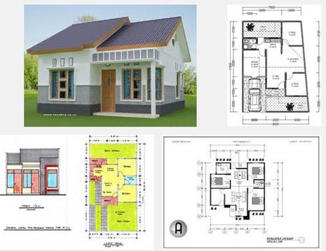 plan rumah 3 bilik kos rendah