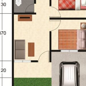 Plan rumah 30 x 30