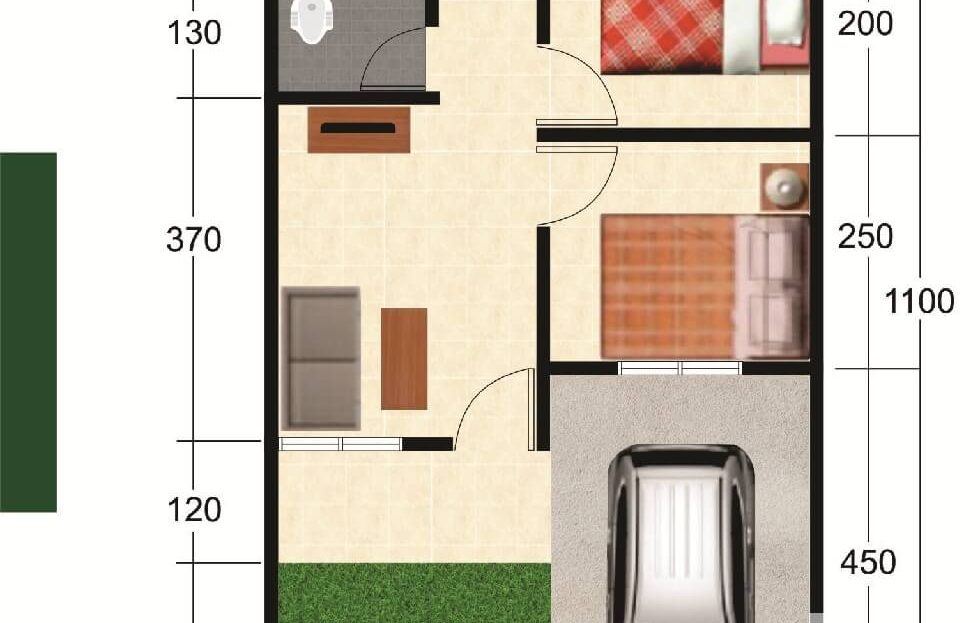 Plan rumah 30 x 30