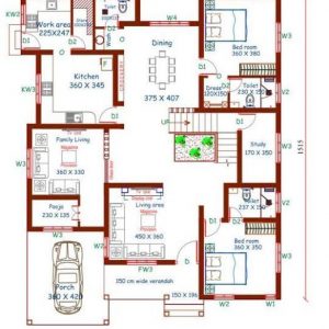 Plan rumah moden