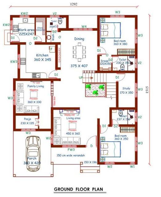 Plan rumah moden