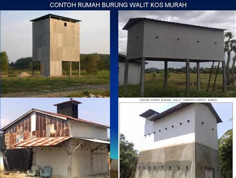 Rumah burung walit kos rendah